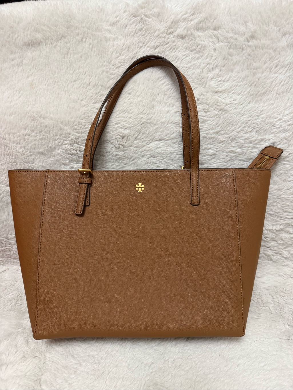 Tory Burch Emerson Small âMooseâ Saffiano Calfskin Leather Tote